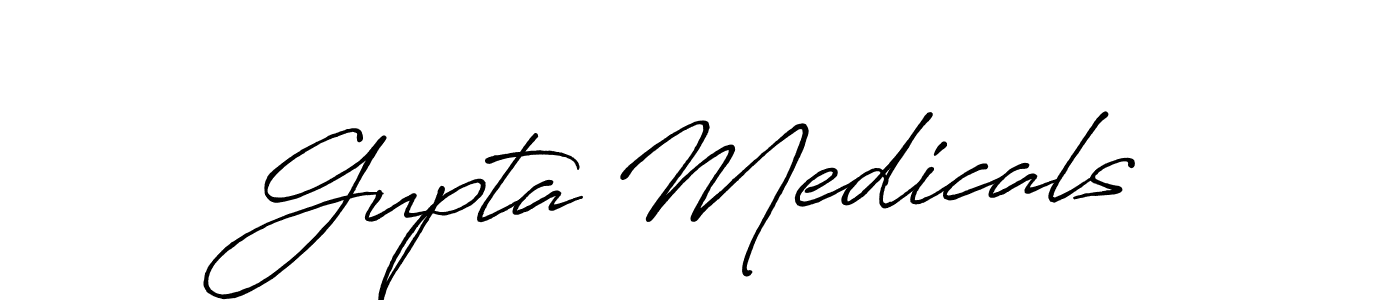 It looks lik you need a new signature style for name Gupta Medicals. Design unique handwritten (Antro_Vectra_Bolder) signature with our free signature maker in just a few clicks. Gupta Medicals signature style 7 images and pictures png