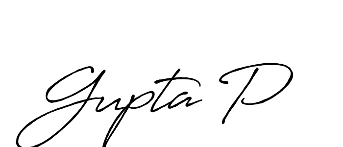 How to Draw Gupta P signature style? Antro_Vectra_Bolder is a latest design signature styles for name Gupta P. Gupta P signature style 7 images and pictures png