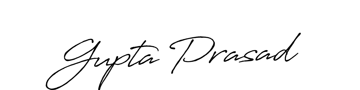 Gupta Prasad stylish signature style. Best Handwritten Sign (Antro_Vectra_Bolder) for my name. Handwritten Signature Collection Ideas for my name Gupta Prasad. Gupta Prasad signature style 7 images and pictures png