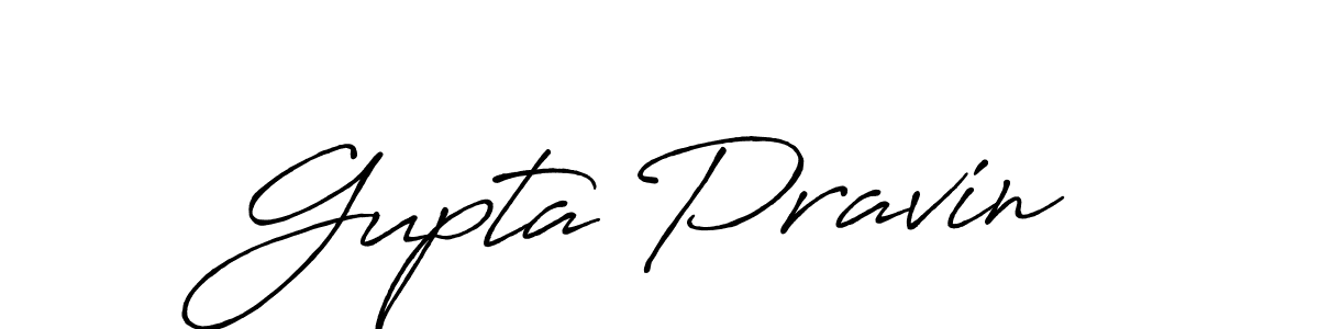 Design your own signature with our free online signature maker. With this signature software, you can create a handwritten (Antro_Vectra_Bolder) signature for name Gupta Pravin. Gupta Pravin signature style 7 images and pictures png