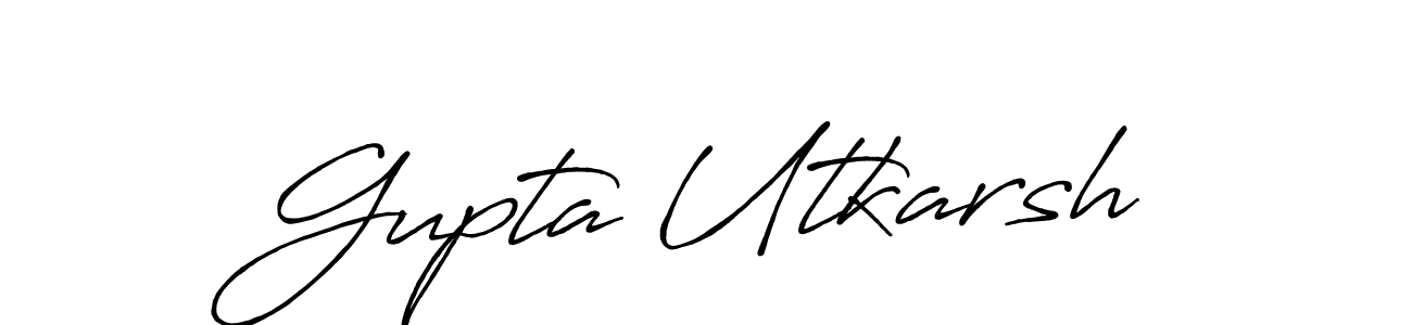 Once you've used our free online signature maker to create your best signature Antro_Vectra_Bolder style, it's time to enjoy all of the benefits that Gupta Utkarsh name signing documents. Gupta Utkarsh signature style 7 images and pictures png