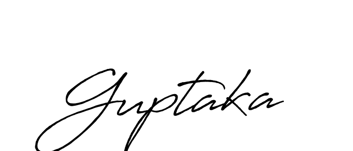 Create a beautiful signature design for name Guptaka. With this signature (Antro_Vectra_Bolder) fonts, you can make a handwritten signature for free. Guptaka signature style 7 images and pictures png