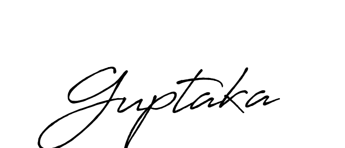 Create a beautiful signature design for name Guptaka. With this signature (Antro_Vectra_Bolder) fonts, you can make a handwritten signature for free. Guptaka signature style 7 images and pictures png