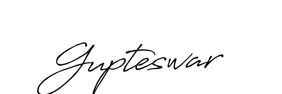 Make a beautiful signature design for name Gupteswar. With this signature (Antro_Vectra_Bolder) style, you can create a handwritten signature for free. Gupteswar signature style 7 images and pictures png