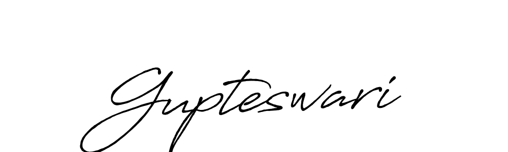 Also You can easily find your signature by using the search form. We will create Gupteswari name handwritten signature images for you free of cost using Antro_Vectra_Bolder sign style. Gupteswari signature style 7 images and pictures png
