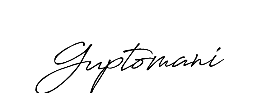How to make Guptomani signature? Antro_Vectra_Bolder is a professional autograph style. Create handwritten signature for Guptomani name. Guptomani signature style 7 images and pictures png