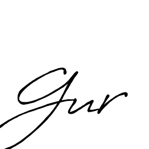Design your own signature with our free online signature maker. With this signature software, you can create a handwritten (Antro_Vectra_Bolder) signature for name Gur. Gur signature style 7 images and pictures png