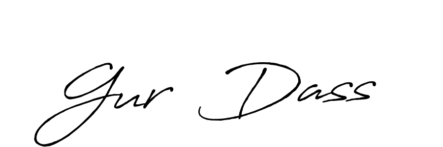 How to make Gur  Dass signature? Antro_Vectra_Bolder is a professional autograph style. Create handwritten signature for Gur  Dass name. Gur  Dass signature style 7 images and pictures png