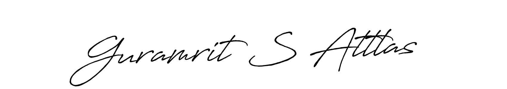 Similarly Antro_Vectra_Bolder is the best handwritten signature design. Signature creator online .You can use it as an online autograph creator for name Guramrit S Attlas. Guramrit S Attlas signature style 7 images and pictures png