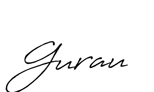 Design your own signature with our free online signature maker. With this signature software, you can create a handwritten (Antro_Vectra_Bolder) signature for name Gurau. Gurau signature style 7 images and pictures png