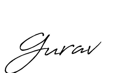 You should practise on your own different ways (Antro_Vectra_Bolder) to write your name (Gurav) in signature. don't let someone else do it for you. Gurav signature style 7 images and pictures png