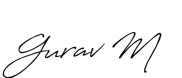 How to Draw Gurav M signature style? Antro_Vectra_Bolder is a latest design signature styles for name Gurav M. Gurav M signature style 7 images and pictures png