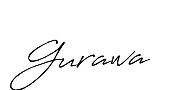 How to make Gurawa name signature. Use Antro_Vectra_Bolder style for creating short signs online. This is the latest handwritten sign. Gurawa signature style 7 images and pictures png