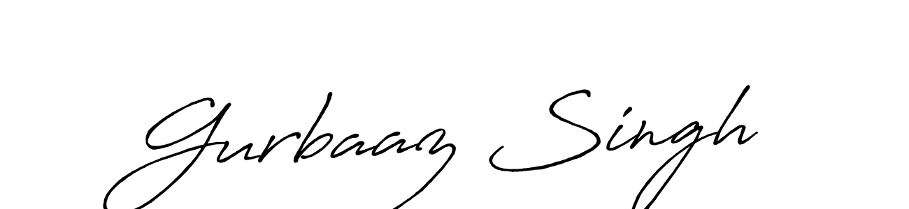 Gurbaaz Singh stylish signature style. Best Handwritten Sign (Antro_Vectra_Bolder) for my name. Handwritten Signature Collection Ideas for my name Gurbaaz Singh. Gurbaaz Singh signature style 7 images and pictures png