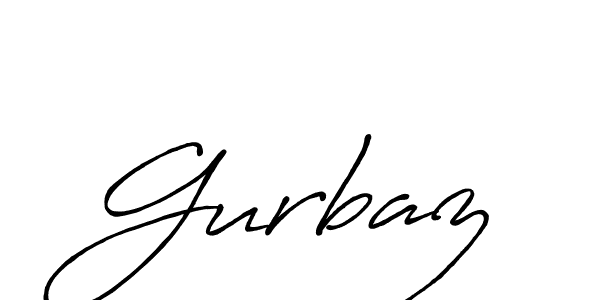 Use a signature maker to create a handwritten signature online. With this signature software, you can design (Antro_Vectra_Bolder) your own signature for name Gurbaz. Gurbaz signature style 7 images and pictures png