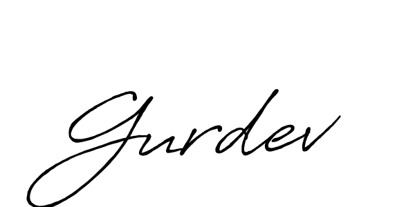 Use a signature maker to create a handwritten signature online. With this signature software, you can design (Antro_Vectra_Bolder) your own signature for name Gurdev. Gurdev signature style 7 images and pictures png