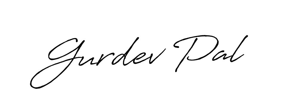 Gurdev Pal stylish signature style. Best Handwritten Sign (Antro_Vectra_Bolder) for my name. Handwritten Signature Collection Ideas for my name Gurdev Pal. Gurdev Pal signature style 7 images and pictures png