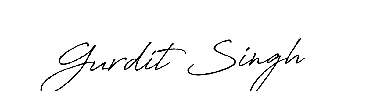 Gurdit Singh stylish signature style. Best Handwritten Sign (Antro_Vectra_Bolder) for my name. Handwritten Signature Collection Ideas for my name Gurdit Singh. Gurdit Singh signature style 7 images and pictures png
