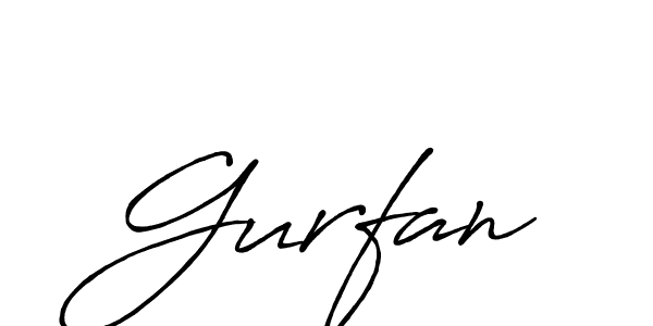 Make a beautiful signature design for name Gurfan. With this signature (Antro_Vectra_Bolder) style, you can create a handwritten signature for free. Gurfan signature style 7 images and pictures png