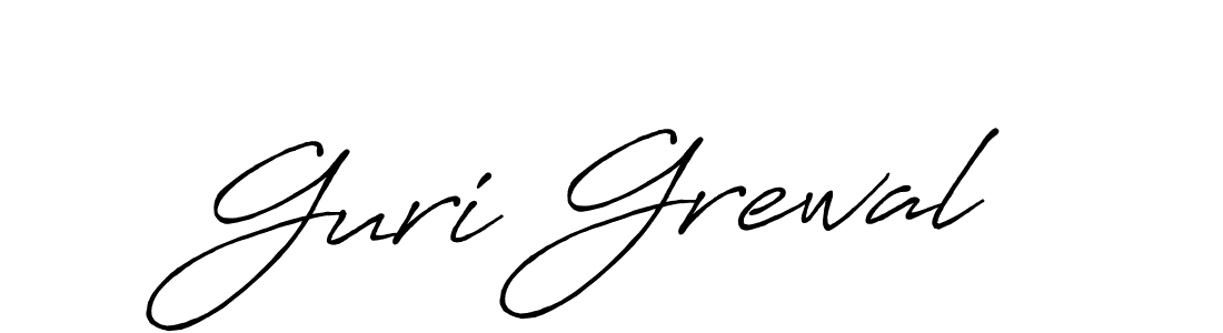 Use a signature maker to create a handwritten signature online. With this signature software, you can design (Antro_Vectra_Bolder) your own signature for name Guri Grewal. Guri Grewal signature style 7 images and pictures png