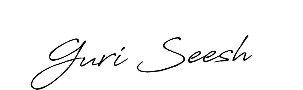 Also we have Guri Seesh name is the best signature style. Create professional handwritten signature collection using Antro_Vectra_Bolder autograph style. Guri Seesh signature style 7 images and pictures png