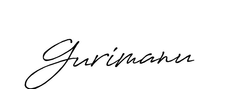 Use a signature maker to create a handwritten signature online. With this signature software, you can design (Antro_Vectra_Bolder) your own signature for name Gurimanu. Gurimanu signature style 7 images and pictures png