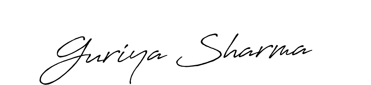 Design your own signature with our free online signature maker. With this signature software, you can create a handwritten (Antro_Vectra_Bolder) signature for name Guriya Sharma. Guriya Sharma signature style 7 images and pictures png