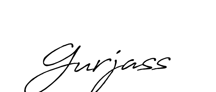 Use a signature maker to create a handwritten signature online. With this signature software, you can design (Antro_Vectra_Bolder) your own signature for name Gurjass. Gurjass signature style 7 images and pictures png
