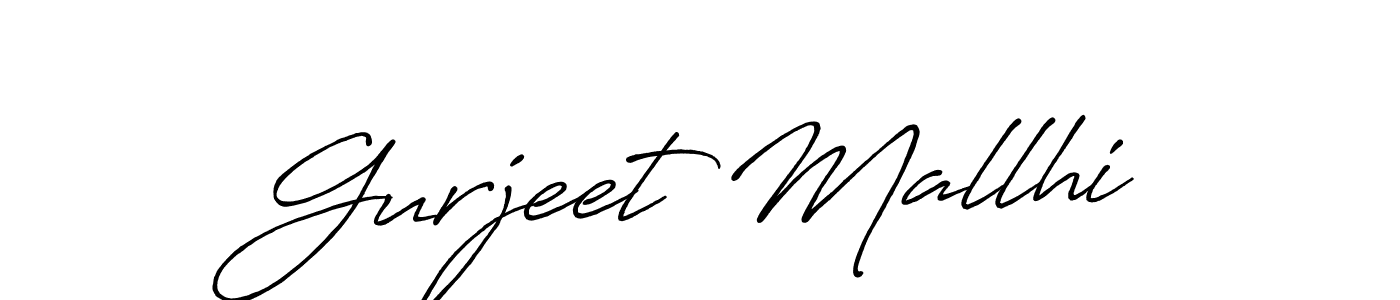 Gurjeet Mallhi stylish signature style. Best Handwritten Sign (Antro_Vectra_Bolder) for my name. Handwritten Signature Collection Ideas for my name Gurjeet Mallhi. Gurjeet Mallhi signature style 7 images and pictures png