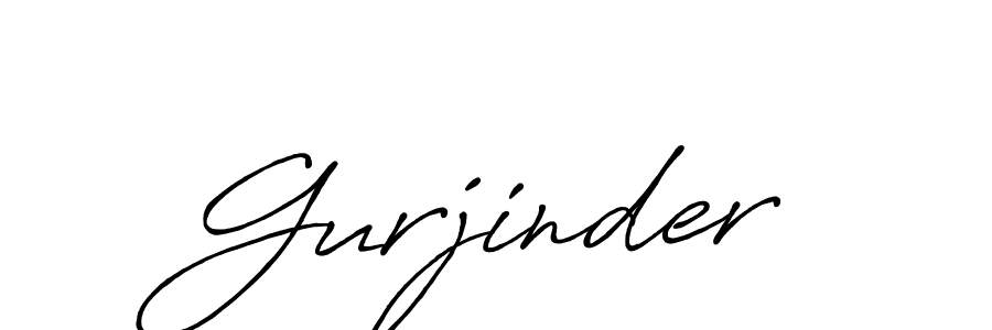 Make a beautiful signature design for name Gurjinder. With this signature (Antro_Vectra_Bolder) style, you can create a handwritten signature for free. Gurjinder signature style 7 images and pictures png