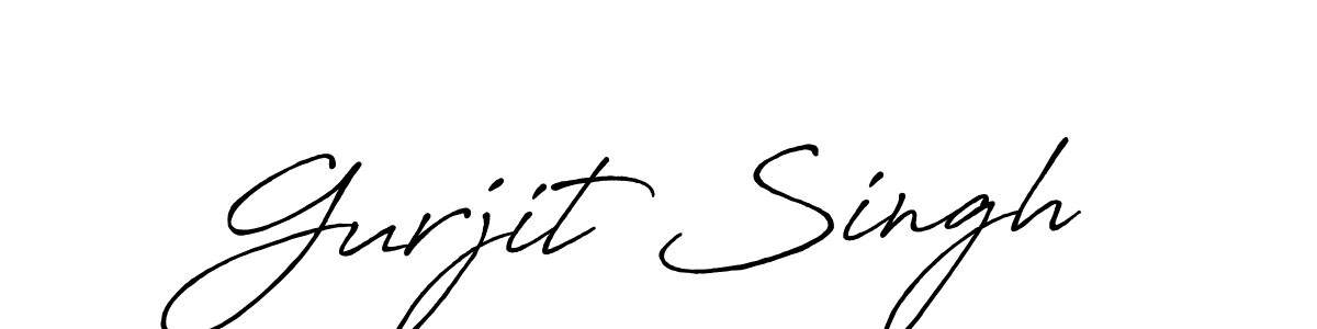 Design your own signature with our free online signature maker. With this signature software, you can create a handwritten (Antro_Vectra_Bolder) signature for name Gurjit Singh. Gurjit Singh signature style 7 images and pictures png