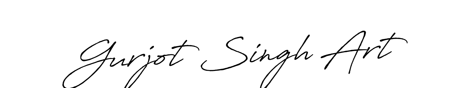 Make a beautiful signature design for name Gurjot Singh Art. With this signature (Antro_Vectra_Bolder) style, you can create a handwritten signature for free. Gurjot Singh Art signature style 7 images and pictures png