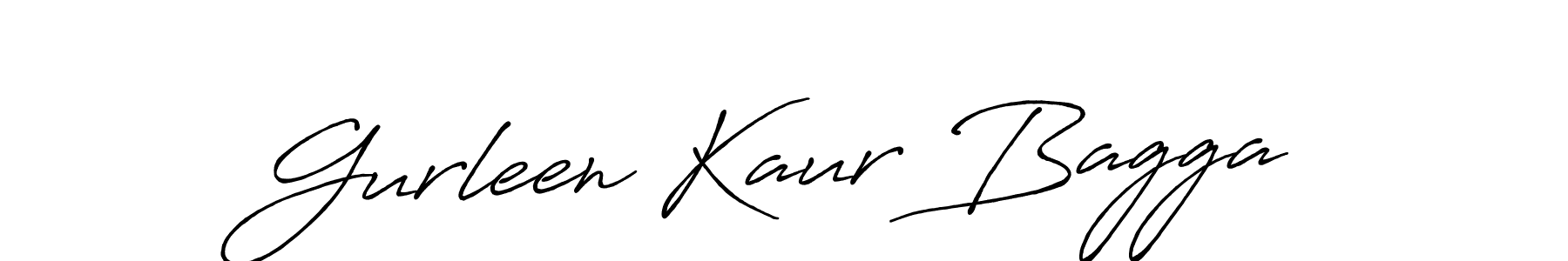 Gurleen Kaur Bagga stylish signature style. Best Handwritten Sign (Antro_Vectra_Bolder) for my name. Handwritten Signature Collection Ideas for my name Gurleen Kaur Bagga. Gurleen Kaur Bagga signature style 7 images and pictures png