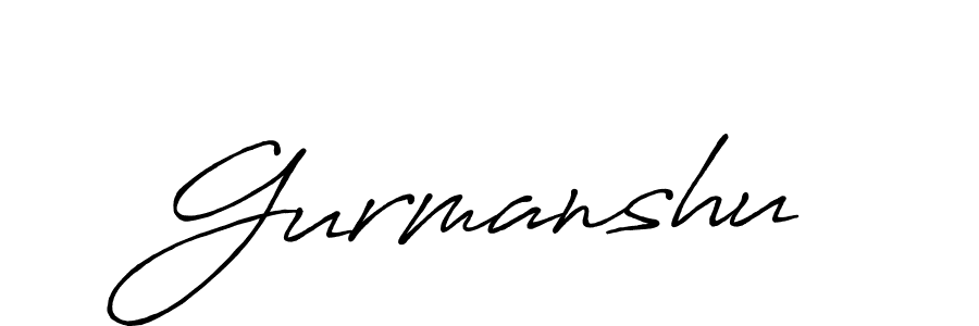 Use a signature maker to create a handwritten signature online. With this signature software, you can design (Antro_Vectra_Bolder) your own signature for name Gurmanshu. Gurmanshu signature style 7 images and pictures png