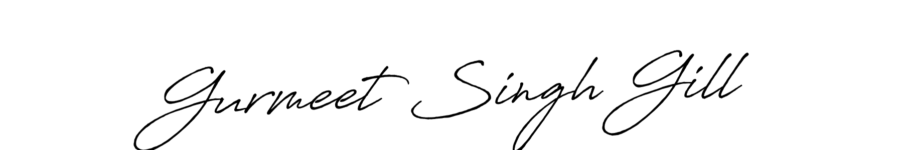 Design your own signature with our free online signature maker. With this signature software, you can create a handwritten (Antro_Vectra_Bolder) signature for name Gurmeet Singh Gill. Gurmeet Singh Gill signature style 7 images and pictures png