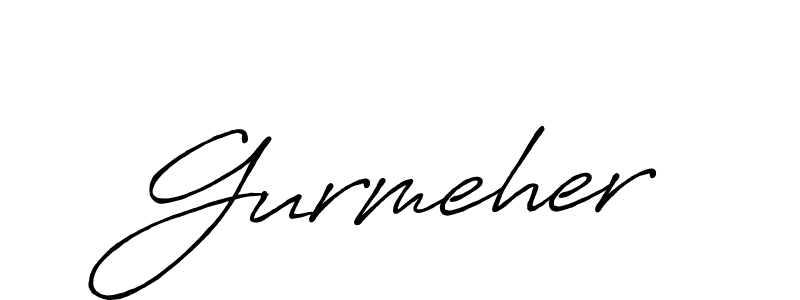 Create a beautiful signature design for name Gurmeher. With this signature (Antro_Vectra_Bolder) fonts, you can make a handwritten signature for free. Gurmeher signature style 7 images and pictures png