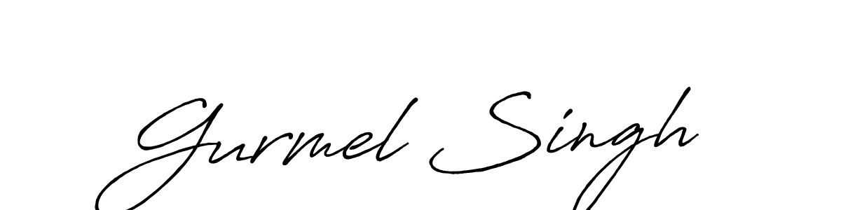 Design your own signature with our free online signature maker. With this signature software, you can create a handwritten (Antro_Vectra_Bolder) signature for name Gurmel Singh. Gurmel Singh signature style 7 images and pictures png