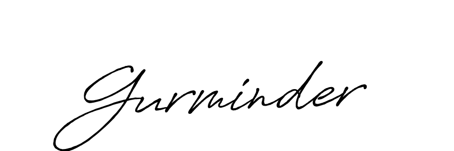 Gurminder stylish signature style. Best Handwritten Sign (Antro_Vectra_Bolder) for my name. Handwritten Signature Collection Ideas for my name Gurminder. Gurminder signature style 7 images and pictures png