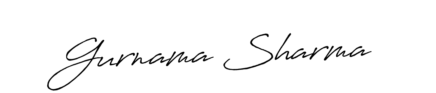 Design your own signature with our free online signature maker. With this signature software, you can create a handwritten (Antro_Vectra_Bolder) signature for name Gurnama Sharma. Gurnama Sharma signature style 7 images and pictures png