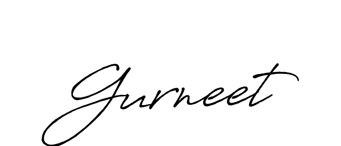 Make a beautiful signature design for name Gurneet. With this signature (Antro_Vectra_Bolder) style, you can create a handwritten signature for free. Gurneet signature style 7 images and pictures png