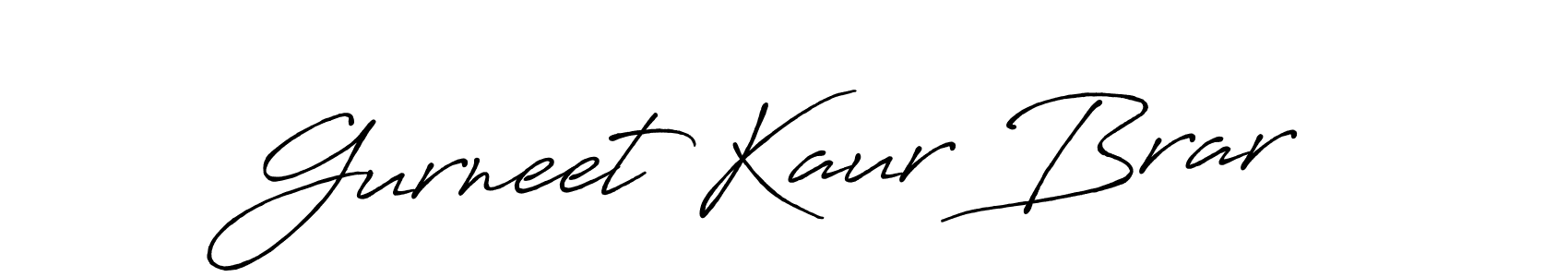 Also we have Gurneet Kaur Brar name is the best signature style. Create professional handwritten signature collection using Antro_Vectra_Bolder autograph style. Gurneet Kaur Brar signature style 7 images and pictures png