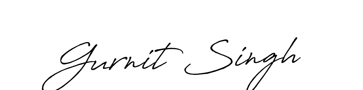 Design your own signature with our free online signature maker. With this signature software, you can create a handwritten (Antro_Vectra_Bolder) signature for name Gurnit Singh. Gurnit Singh signature style 7 images and pictures png