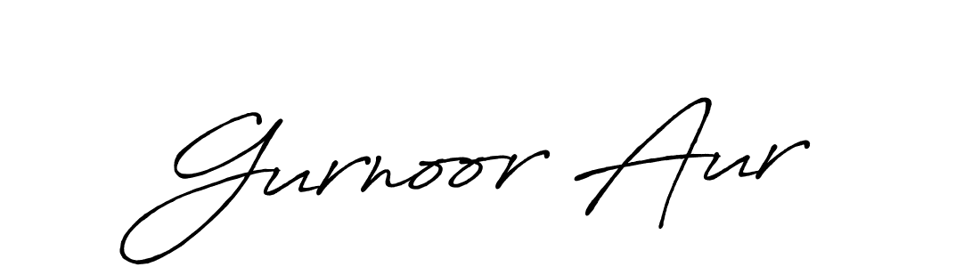 You can use this online signature creator to create a handwritten signature for the name Gurnoor Aur. This is the best online autograph maker. Gurnoor Aur signature style 7 images and pictures png