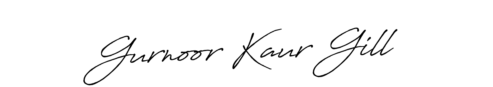 Also You can easily find your signature by using the search form. We will create Gurnoor Kaur Gill name handwritten signature images for you free of cost using Antro_Vectra_Bolder sign style. Gurnoor Kaur Gill signature style 7 images and pictures png
