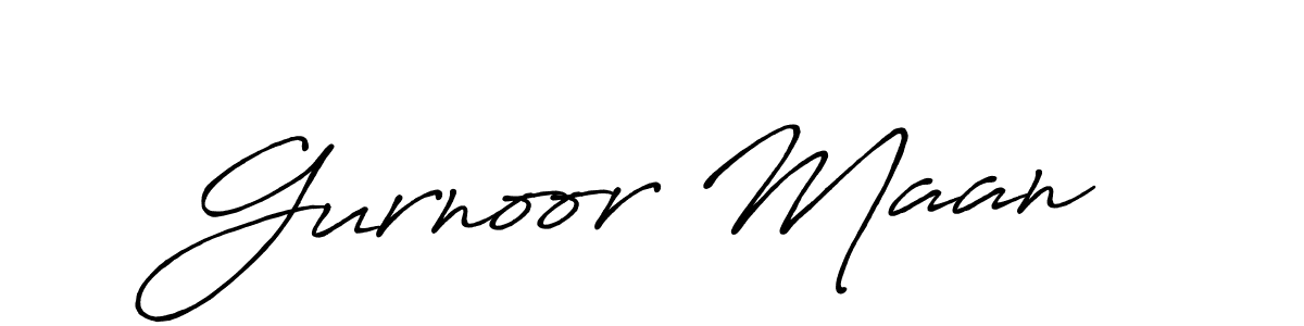 Also You can easily find your signature by using the search form. We will create Gurnoor Maan name handwritten signature images for you free of cost using Antro_Vectra_Bolder sign style. Gurnoor Maan signature style 7 images and pictures png