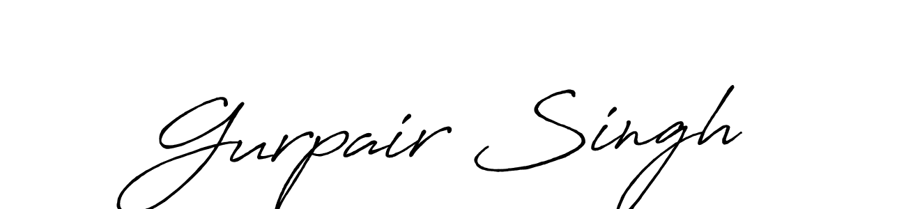 Gurpair Singh stylish signature style. Best Handwritten Sign (Antro_Vectra_Bolder) for my name. Handwritten Signature Collection Ideas for my name Gurpair Singh. Gurpair Singh signature style 7 images and pictures png