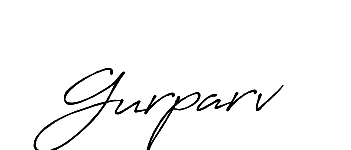 The best way (Antro_Vectra_Bolder) to make a short signature is to pick only two or three words in your name. The name Gurparv include a total of six letters. For converting this name. Gurparv signature style 7 images and pictures png