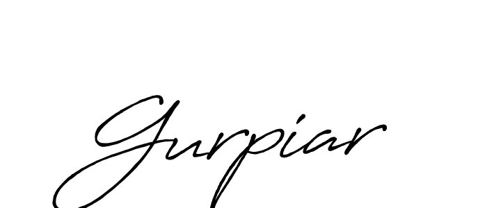 Create a beautiful signature design for name Gurpiar. With this signature (Antro_Vectra_Bolder) fonts, you can make a handwritten signature for free. Gurpiar signature style 7 images and pictures png