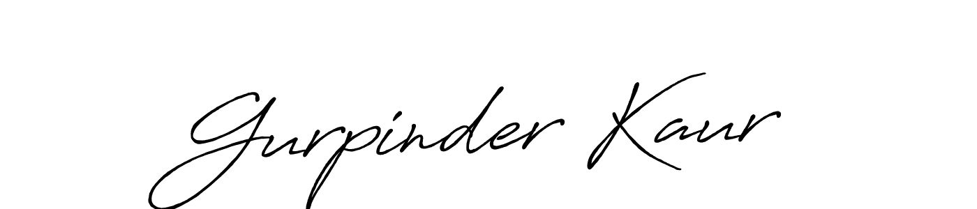 How to make Gurpinder Kaur name signature. Use Antro_Vectra_Bolder style for creating short signs online. This is the latest handwritten sign. Gurpinder Kaur signature style 7 images and pictures png