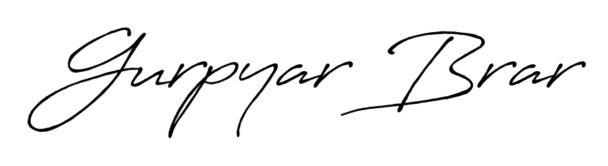 Turn your name Gurpyar Brar into a signature brand with Antro_Vectra_Bolder styling. Download in standard PNG or transparent format anytime. Gurpyar Brar signature style 7 images and pictures png